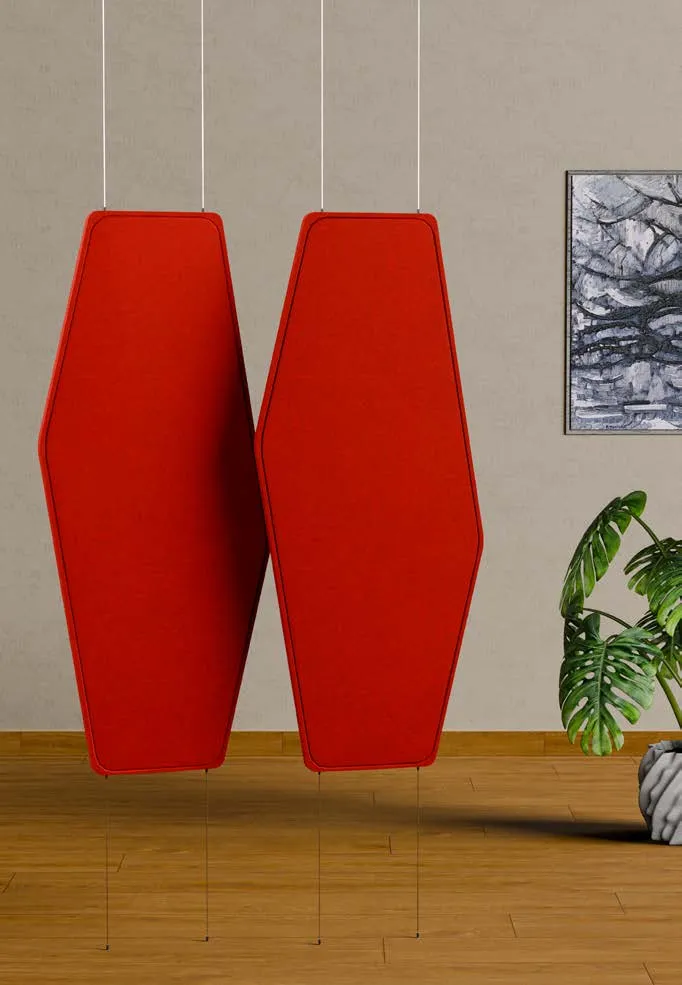Baffles verticales de PET